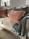 Housse de coussin Alma - Terracotta / Blanc - 40 x 60 cm