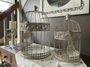 Ensemble de deux cages à oiseaux