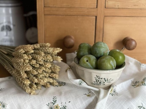 Serviette de table fleurie