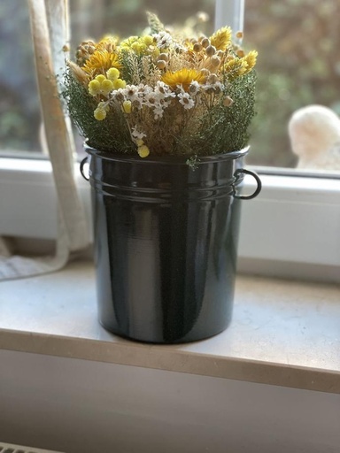 Boîte à Ustensiles Vert Foncé Ø 13 x H 15 cm