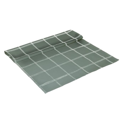 [423405] Chemin de table Alma - Vert/Blanc