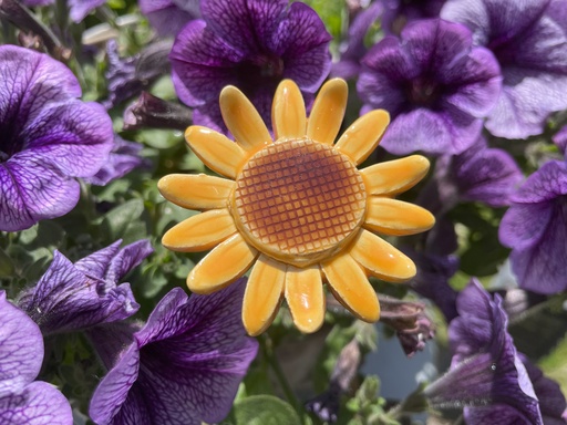 Fleur de tournesol en céramique