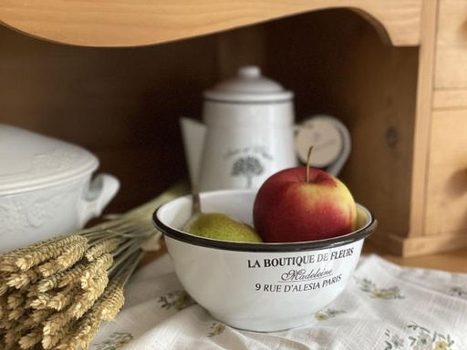[51229] Bol en émail "Boutique de Fleurs"