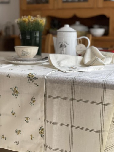 [420205] Nappe Alma - Blanc/vert